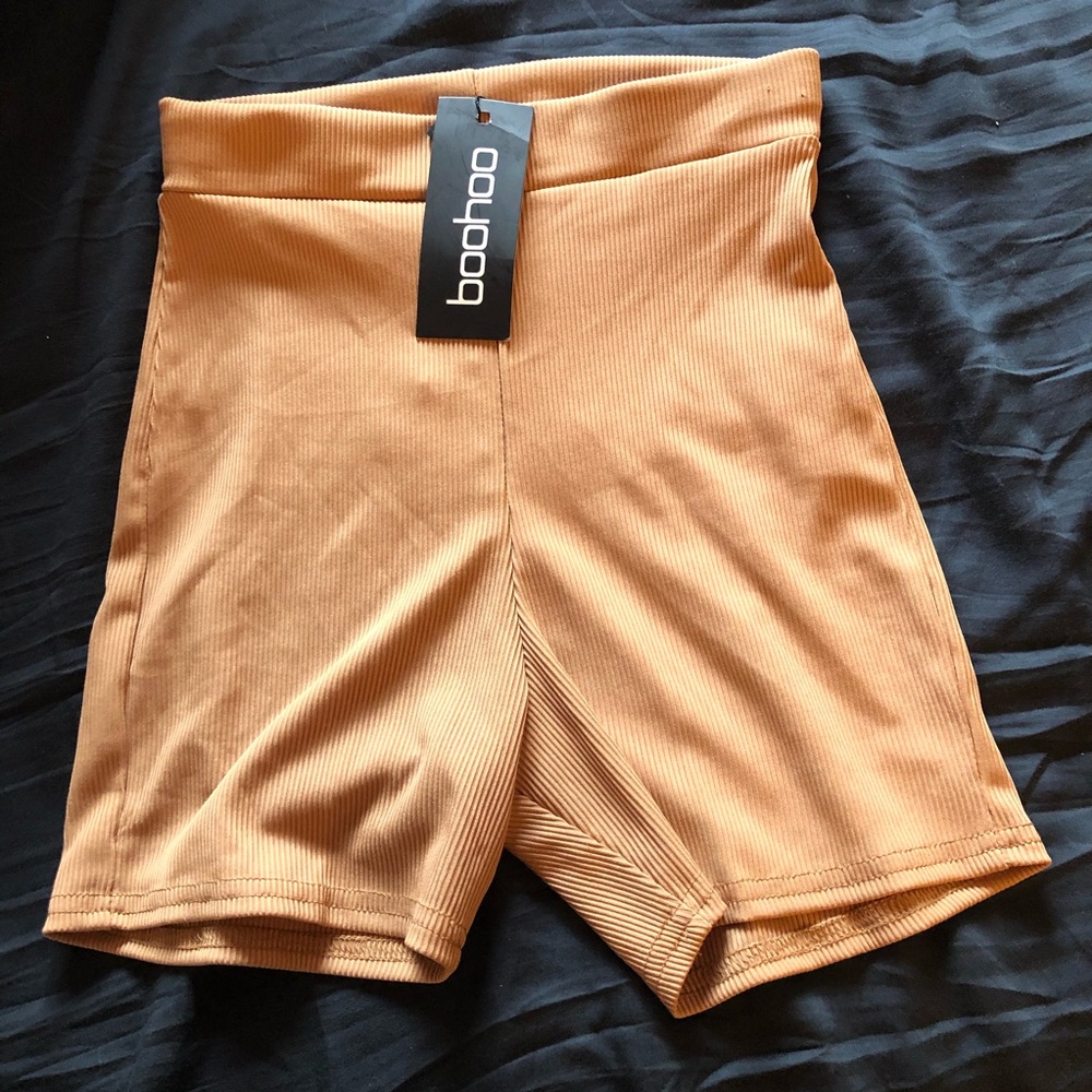NWT Boohoo Joely Ribbed Cycling Shorts 8